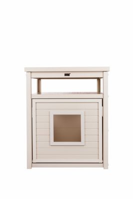 Image showing 5 th Habitat 'n Home Jumbo Litter Loo Covered Cat Litter Box, Antique White