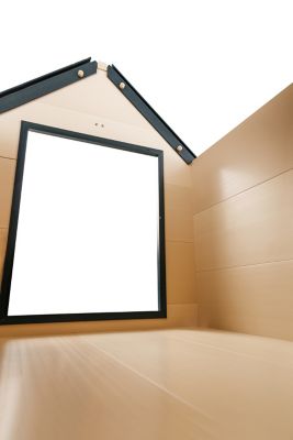 Image showing 9 th New Age Pet ECOFLEX Bunkhouse-Style Outdoor Dog House, Large 36.4 D x 31.3 W x 36.2in. H