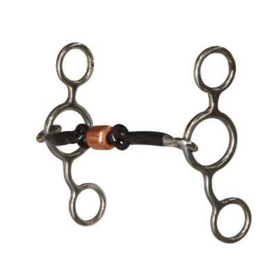 Western Sport Competition Riding Gag Barrel Racing Snaffle Bit Training Tool Southwestern Equine Pro Series Stainless Steel Sweet Iron Junior Cow Horse Bit