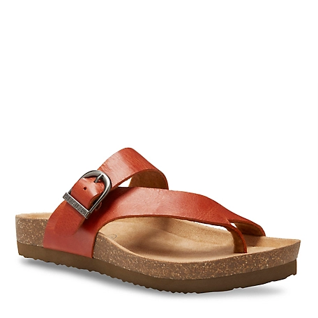 Eastland Women's Shauna Strap and Buckle Thong Sandals, 1 in.
