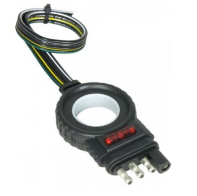 Image showing  4-Flat Endurance Easy-Pull LED Test Trailer Side Connector, 12 in.