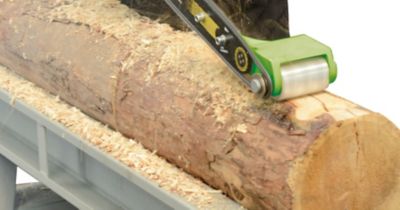 Image showing  Steel Log Peeler, Bright Green