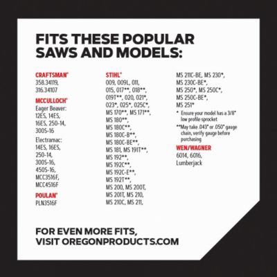 Image showing  16 in. VersaCut Chainsaw Chain, 3/8 in. Pitch, 0.050 in. Gauge, 55 Drive Links, T55
