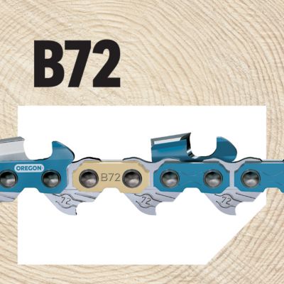 Image showing 5 th Oregon 20 in. PowerCut Chainsaw Chain, 3/8 in. Pitch, 0.050 in. Gauge, 72 Drive Links, B72