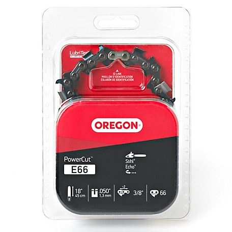 Oregon E66 PowerCut Saw Chain for 18 in. Bar - 66 Drive Links - fits Stihl, Echo Poulan, Homelite, McCulloch and others