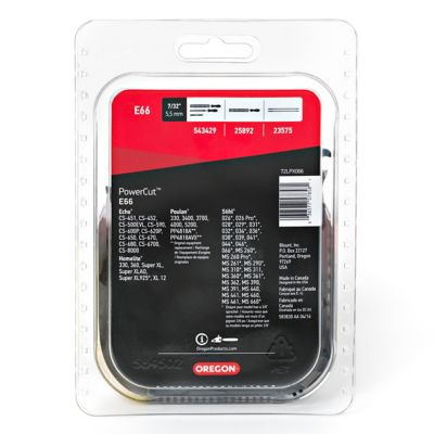 Image showing  18 in. E66 PowerCut Chainsaw Chain, 3/8 in. Pitch, 0.050 in. Gauge, 66 Drive Links