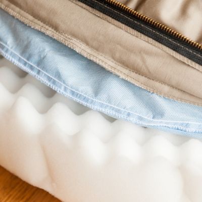 Image showing 2 th Snoozer Orthopedic Premium Micro Suede Cozy Cave Dog Bed, Piston