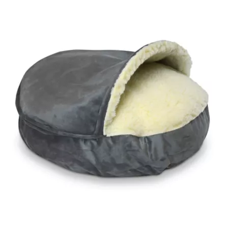 Cozy Cave Micro-Suede Snoozer Dog Bed Covered Dog Beds