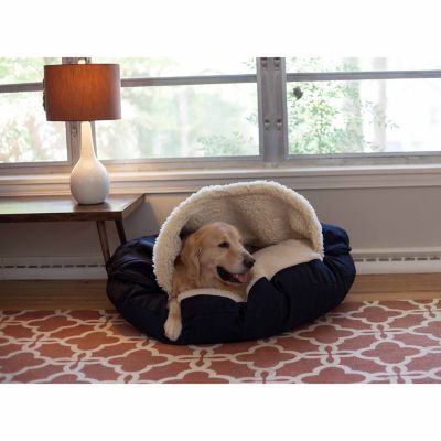 Image showing  Orthopedic Luxury Micro Suede Cozy Cave Dog Bed