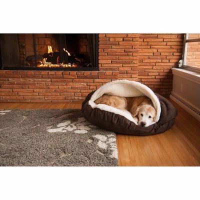 Image showing  Orthopedic Luxury Micro Suede Cozy Cave Dog Bed