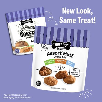 Image showing  Assortment Mutt Cookie Trio Variety Pack Soft Baked Dog Treats, 26 oz.