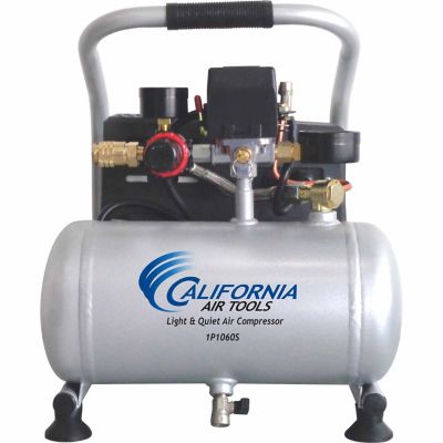 California Air Tools 0.6 HP 1 gal. Single Stage Light and Quiet Steel Tank Portable Air Compressor Delivers air just as fast as a large compressor, but light enough to carry in your vehicle