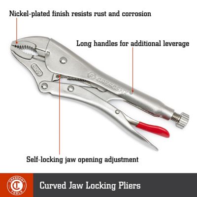 Image showing  7 in. and 10 in. Locking Pliers, 2 pc.