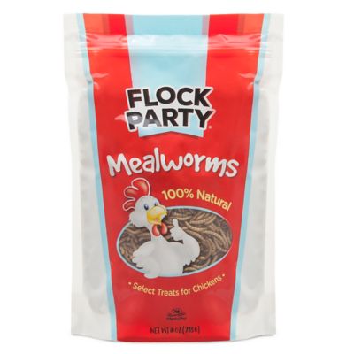 Flock Party Mealworm Poultry Treats, 10 oz. Price pending