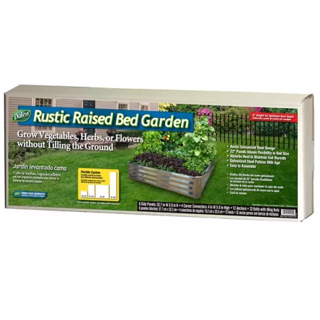 Dalen Rustic Steel Raised Garden 22.8-in x 2-in x 8.5-in U-Shaped Raised Garden Beds