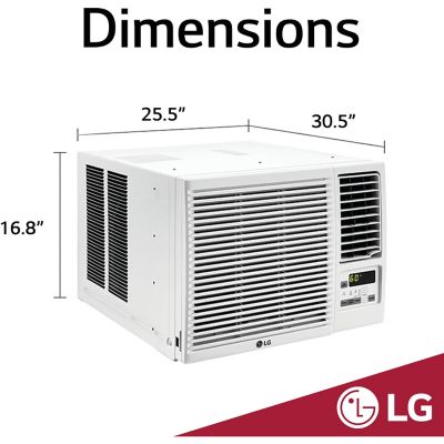Lg 18 000 Btu 230v Air Conditioner With 12 000 Btu Supplemental Heat Function Lw1816hr At Tractor Supply Co