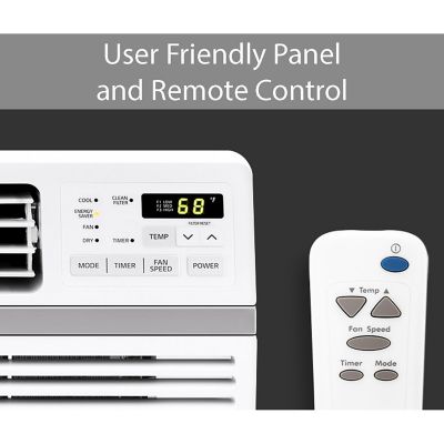 Image showing  115V Window Air Conditioner with Remote Control, 340 sq. ft., 8,000 BTU