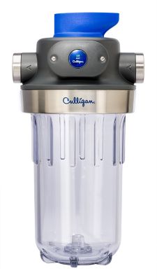 CULLIGAN Heavy-Duty Clear Water Filter with 1 in. Inlet/Outlet, 30-100 PSI, 40-100F Temperature Range