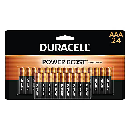 Duracell AAA Coppertop Alkaline Batteries, 24-Pack