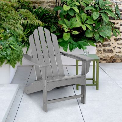Image showing  All-Weather Contoured Adirondack Chair, Gray