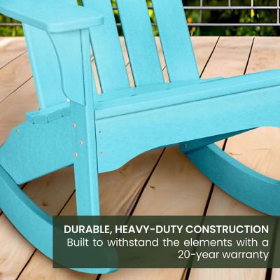 Image showing  All-Weather Adirondack Rocking Chair, Aruba