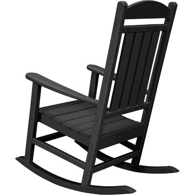 Image showing  All-Weather Pineapple Cay Porch Rocker, Black