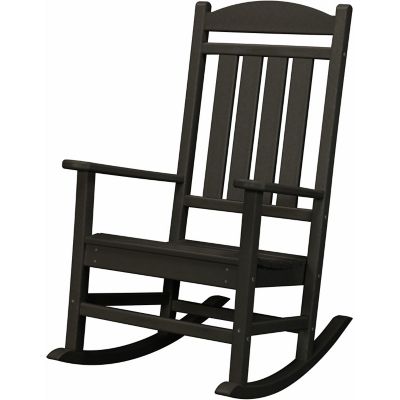 Image showing  All-Weather Pineapple Cay Porch Rocker, Black
