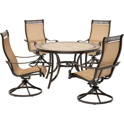 Hanover 5 pc. Monaco Dining Set with Sling-Back Chairs