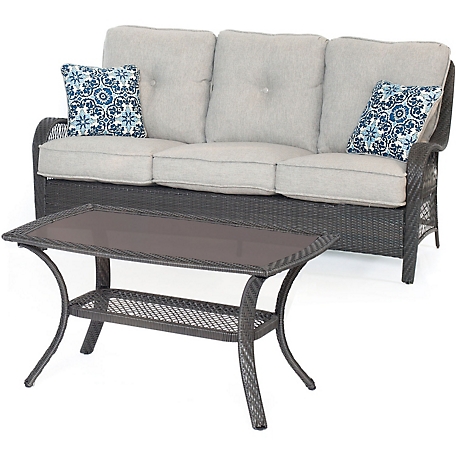 Hanover 2 pc. Orleans Patio Set, Silver