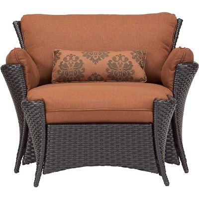 Image showing  2 pc. Strathmere Allure Patio Chair Set, Includes Oversize Armchair and Ottoman