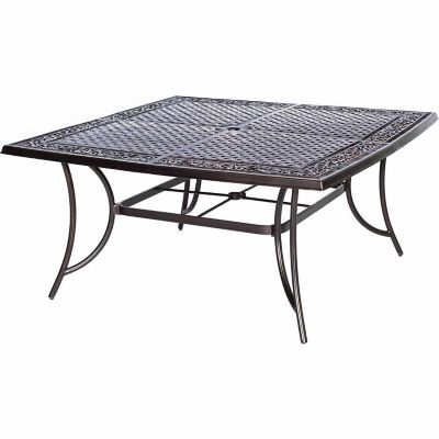 Image showing  Traditions 9-Piece Square Dining Set with a Large 60 x 60 in. Cast-Aluminum Dining Table, TRADDN9PCSQ