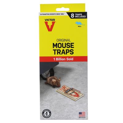 Package of 8 New Traps 1 Details about   Victor M158-4  Metal Original Mouse Trap 