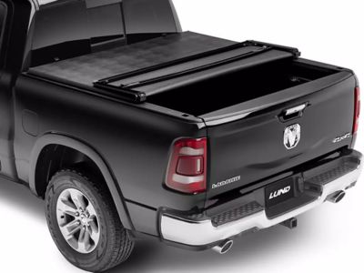 Image showing  8 ft. Tri-Fold Tonneau Cover for 2003-2017 Dodge Ram 1500/2500/3500 without RamBox, Black Vinyl