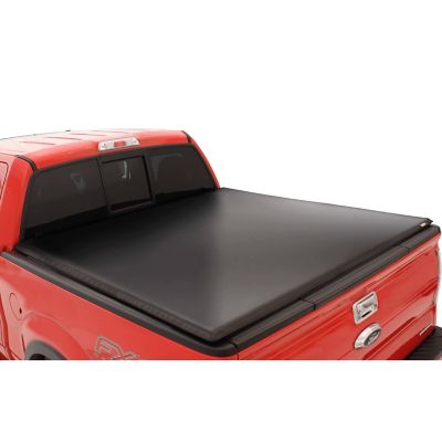 Lund 6.5 ft. Tri-Fold Tonneau Cover for 2005-2012 Dodge Dakota without Utility Track, Black Vinyl