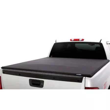 Lund Elite 5' Folding Tonneau Cover for 2005-2012 Dodge Dakota without Utility Rail Black Tonneau Covers