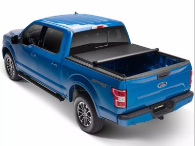 Image showing  6.5 ft. Roll-Up Tonneau Cover for 2004-2017 Ford F-150, Black Vinyl
