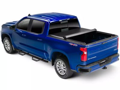 Image showing  5.5 ft. Roll-Up Tonneau Cover for 2007-2017 Chevrolet/GMC 1500/2500/3500, Black Vinyl