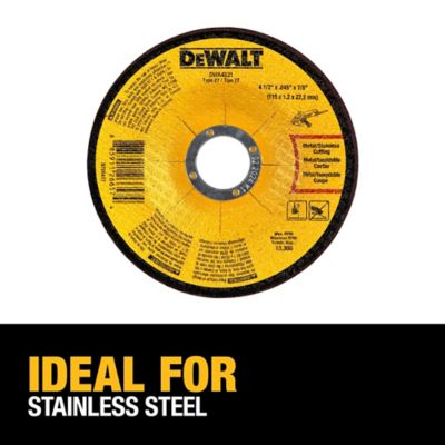 Image showing  4-1/2 in. x 0.045 in. x 7/8 in. Type 27 HP Metal Cutting Wheels, 5-Pack