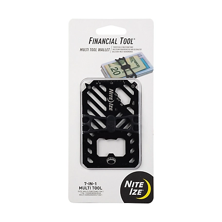 Nite Ize Financial Tool Multi Tool Wallet - Black