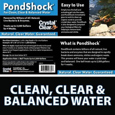 Image showing  PondShock Pond Treatment Water Clarifier, Single Bacterial Ball