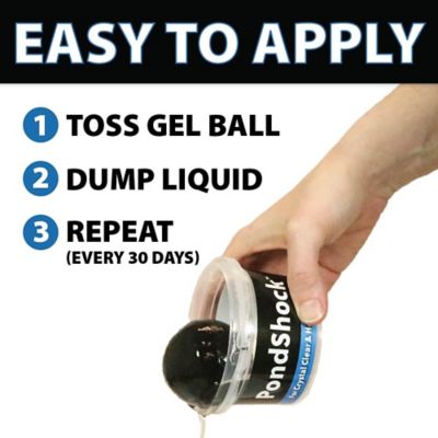 Image showing  PondShock Pond Treatment Water Clarifier, Single Bacterial Ball