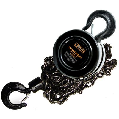 Image showing  1 Ton Capacity 8 ft. Lift Heavy-Duty Chain Hoist