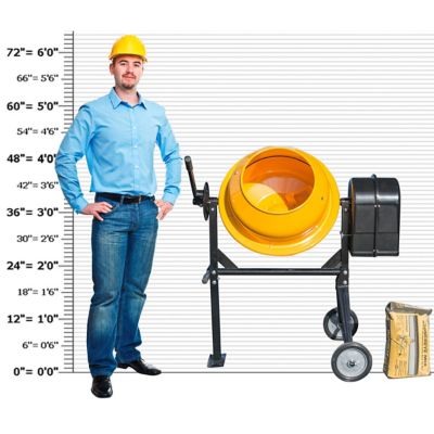 Image showing 6 th Pro-Series 3.5 cu. ft. Electric Cement Mixer