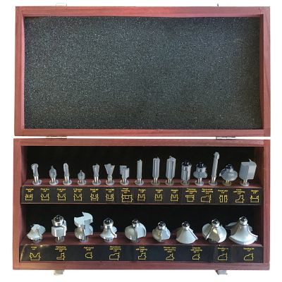 Pro-Series 1/4 in. Router Bit Set, 1/4 in. Shank, 24 pc.