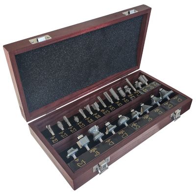 Image showing  1/4 in. Router Bit Set, 1/4 in. Shank, 24 pc.