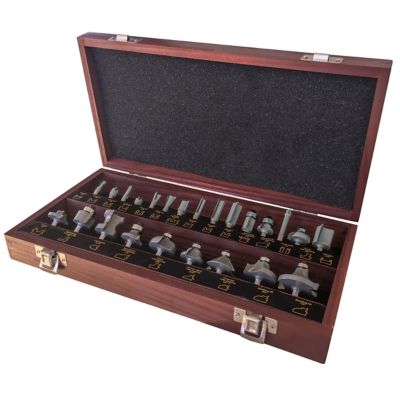 Image showing  1/4 in. Router Bit Set, 1/4 in. Shank, 24 pc.