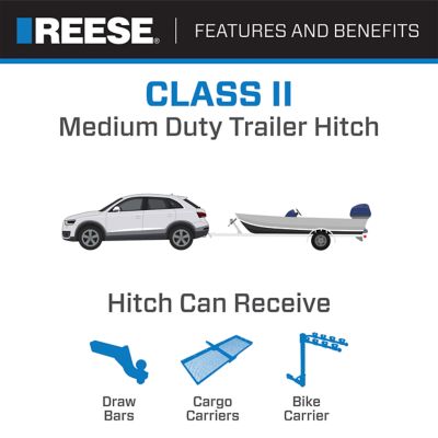 Image showing  1.25 in. Receiver 3,500 lb. Capacity Insta-Hitch II Class II Trailer Hitch for Toyota RAV4, Custom Fit