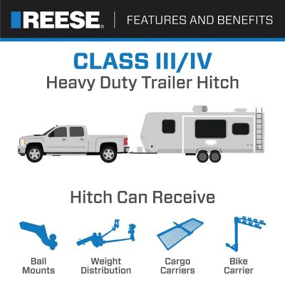 Image showing  2 in. Receiver 4,500 lb. Capacity Class III Trailer Hitch, Custom Fit, 44675