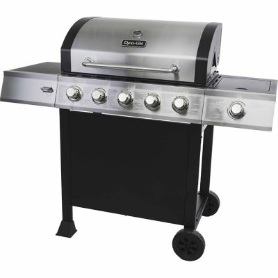 Dyna-Glo Propane Gas 5-Burner Open-Cart Grill, 60,000 BTU