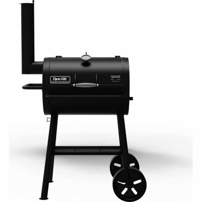 Dyna-Glo Charcoal Heavy-Duty Compact Barrel Grill, Stainless Steel